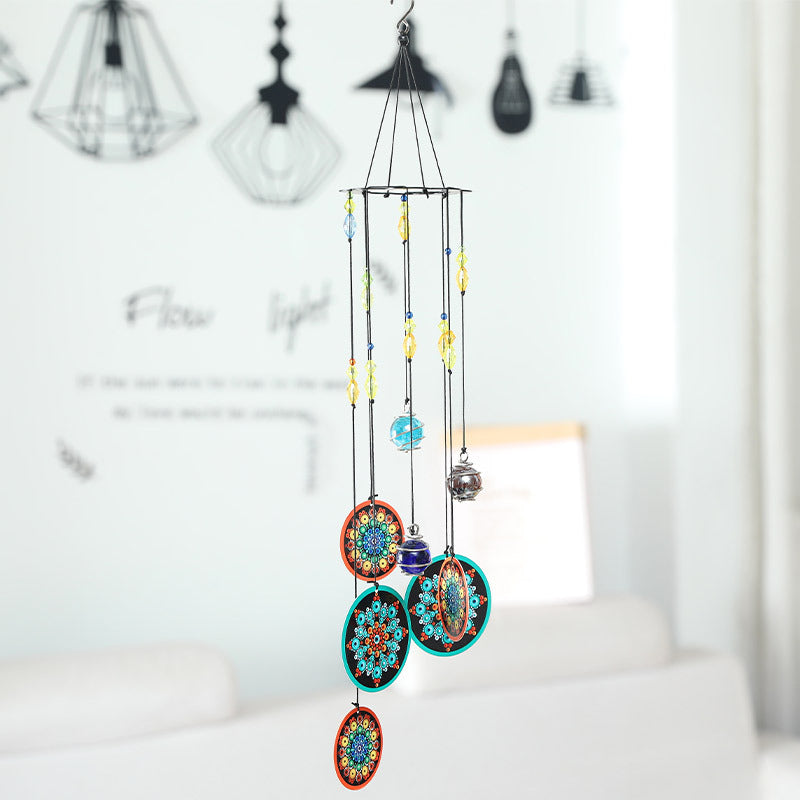 Wholesale Creative Printed Iron Sheet Metal Wind Chime Ornaments